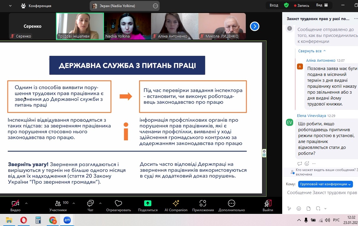 «Захист трудових прав у разі порушення»