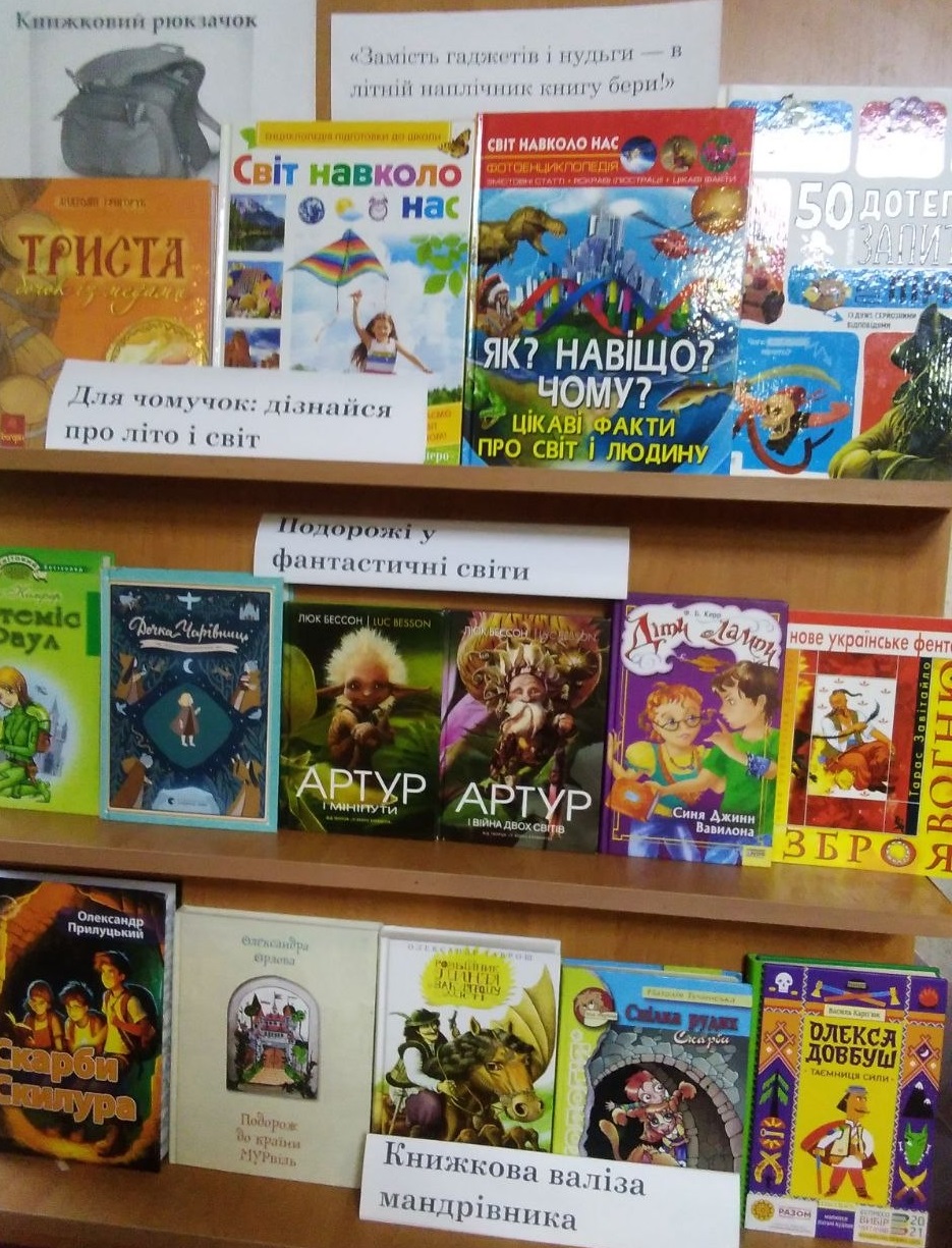 «Книжкові канікули: історії, що оживають влітку»